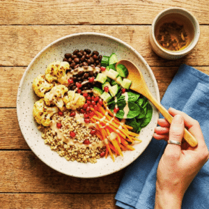 Bowl de alimentación consciente como parte del proceso de coaching integral en Awakenova